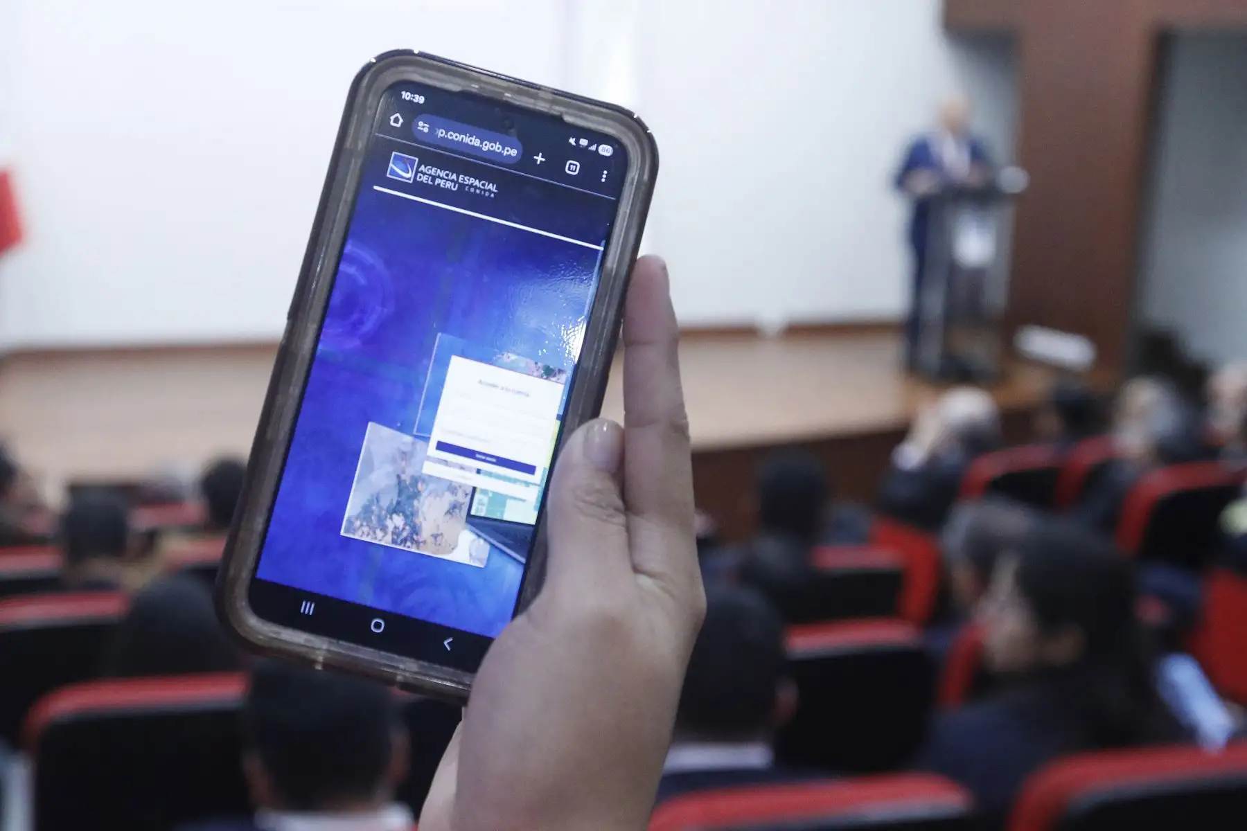 La Agencia Espacial del Perú - CONIDA lanzó GeoAPP - CONIDA , la plataforma peruana que usa imágenes satelitales para proteger nuestro territorio y ahora brindará acceso a imágenes satelitales.  Foto: ANDINA / Eddy Ramos
