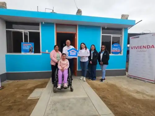 Entregan vivienda social accesible en Chincha a través del programa Techo Propio. Cortesía MVCS