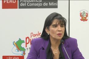 Ministra de Comercio Exterior y Turismo, Desilú León. Captura TV