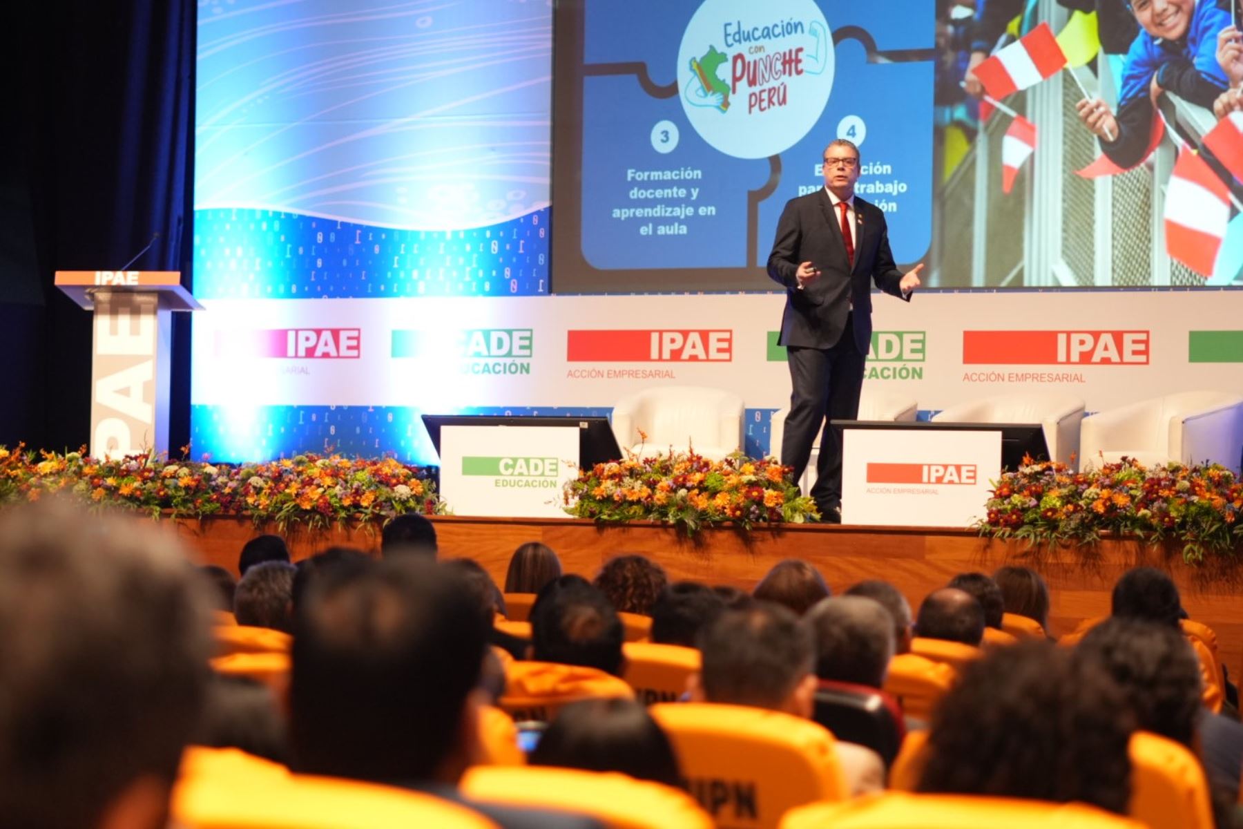 El ministro Morgan Quero presentó los avances en transformación digital del sector Educación. Foto: MINEDU/Difusión.