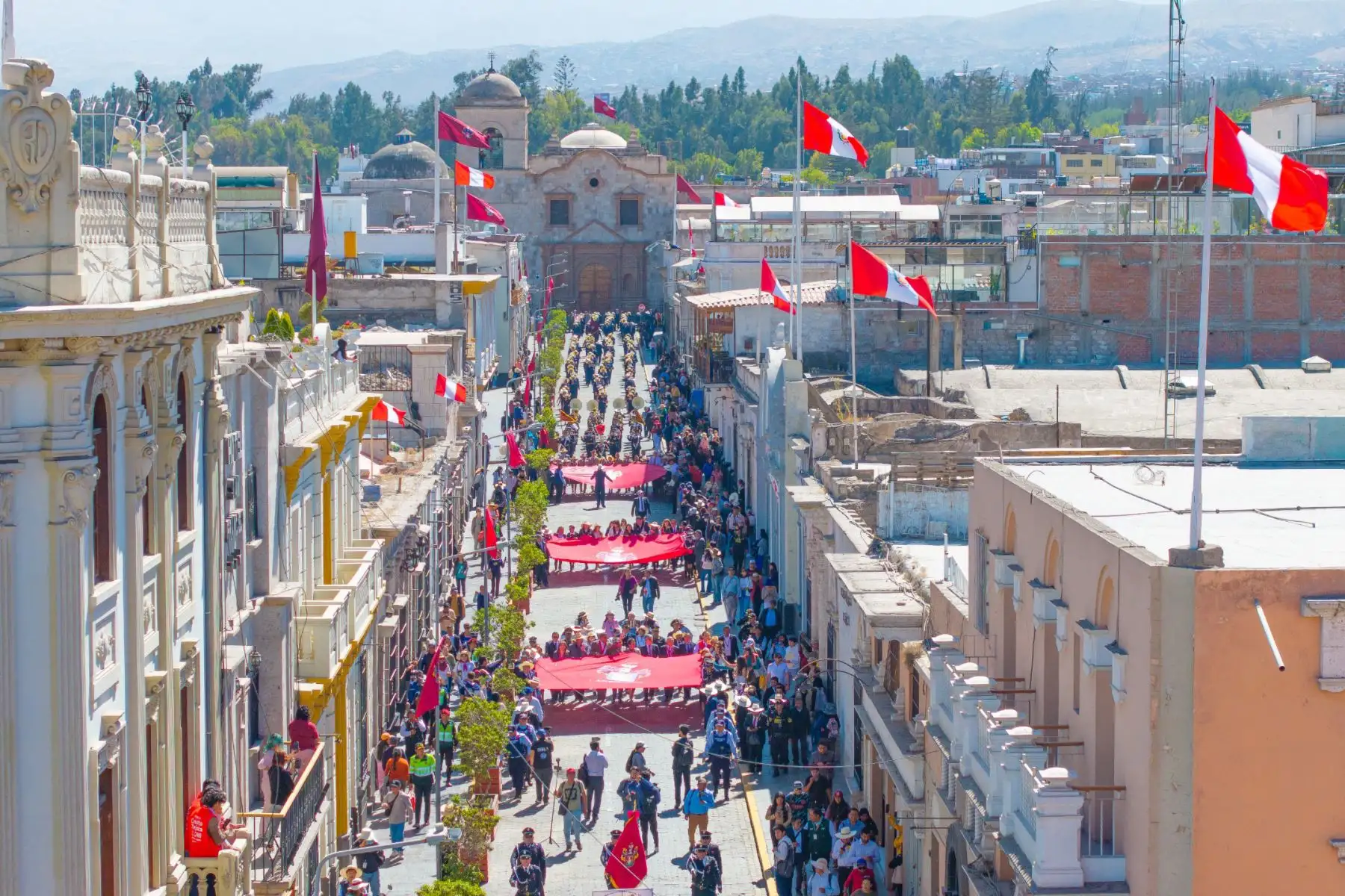 La actividad comienza en la Plaza Campo Redondo y recorre las calles Jerusalén, Zela. Foto:ANDINA/Difusión