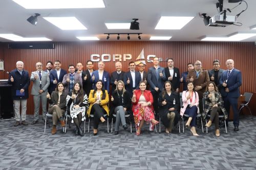 Reunión de funcionarios de Córpac. Foto: Cortesía.