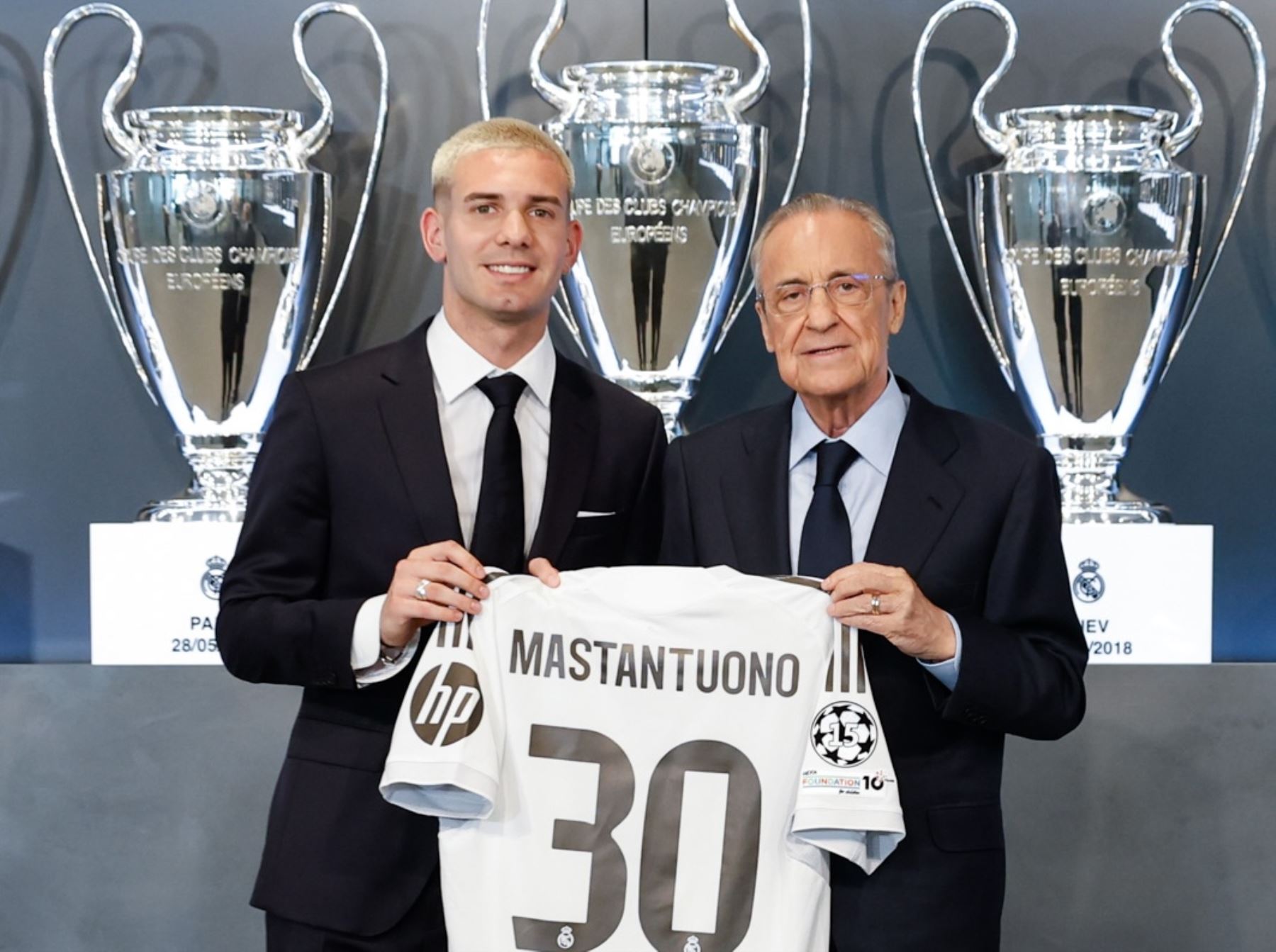 Franco Mastantuono fue presentado como flamante refuerzo del Real Madrid