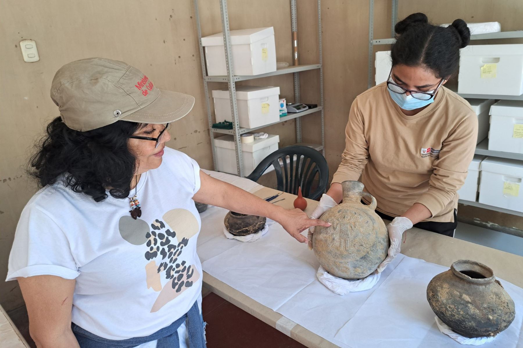 El hallazgo, realizado en la actual temporada de investigaciones arqueológicas, estuvo a cargo de investigadores de la Unidad Ejecutora oo5 Naylamp - Lambayeque. Foto: Difusión