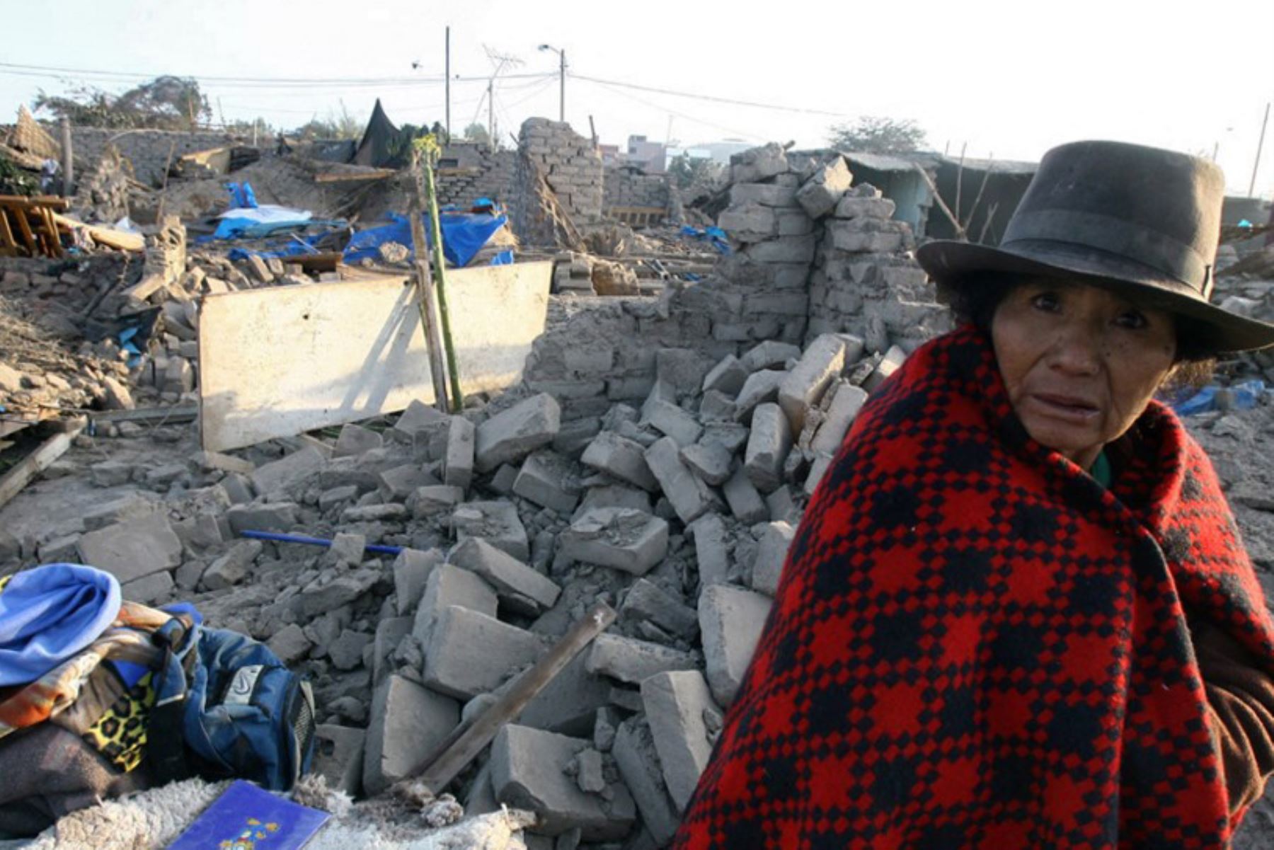 El terremoto en Pisco, como se le conoció posteriormente, fue uno de los más violentos ocurridos en el Perú de los últimos años, alcanzó los 7.9 grados de magnitud y una intensidad máxima de IX en la escala de Mercalli. Foto: ANDINA/ Carlos Américo Lezama Villantoy