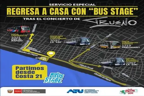 La ruta de transporte de este servicio abordará tres ruta, pero cubrirá cuatro destinos: norte, centro, sur y este de la capital. Foto: ANDINA/Difusión