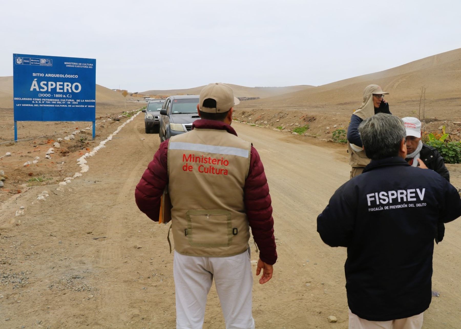 Especialistas del Ministerio de Cultura llegaron al Complejo Arqueológico Áspero donde buscan prevenir posibles afectaciones que vulneren la integridad del citado sitio arqueológico ubicado en el distrito de Supe, en la provincia limeña de Barranca. ANDINA/Difusión