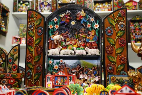 Retablo, ejemplo de artesanía del Perú. Foto: Cortesía.