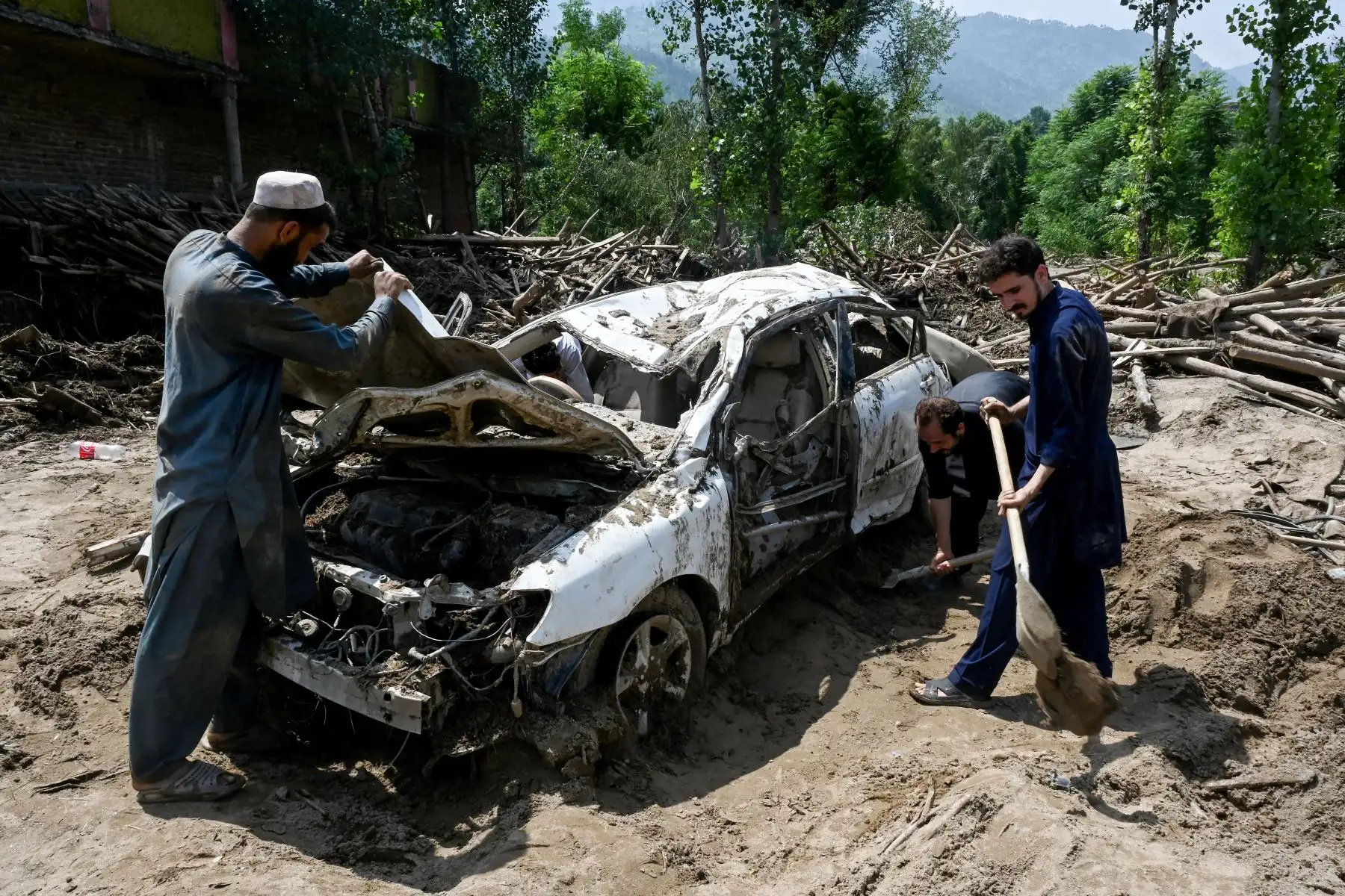 En los últimos dos días, las tormentas más mortíferas de esta temporada golpearon distintos distritos de la provincia montañosa de Khyber-Pakhtunkhwa, fronteriza con Afganistán.
Foto: AFP