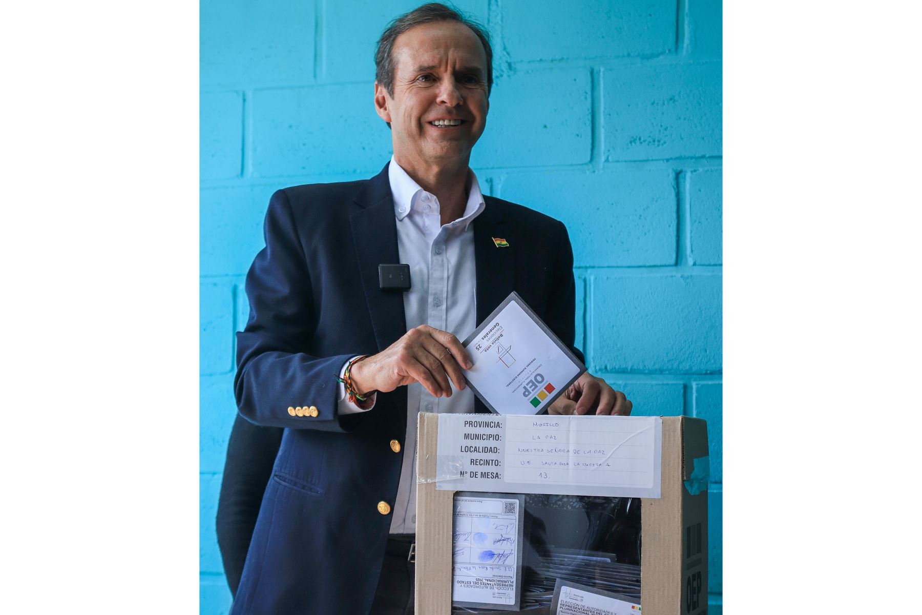 El expresidente y actual candidato a la Presidencia de Bolivia Jorge 