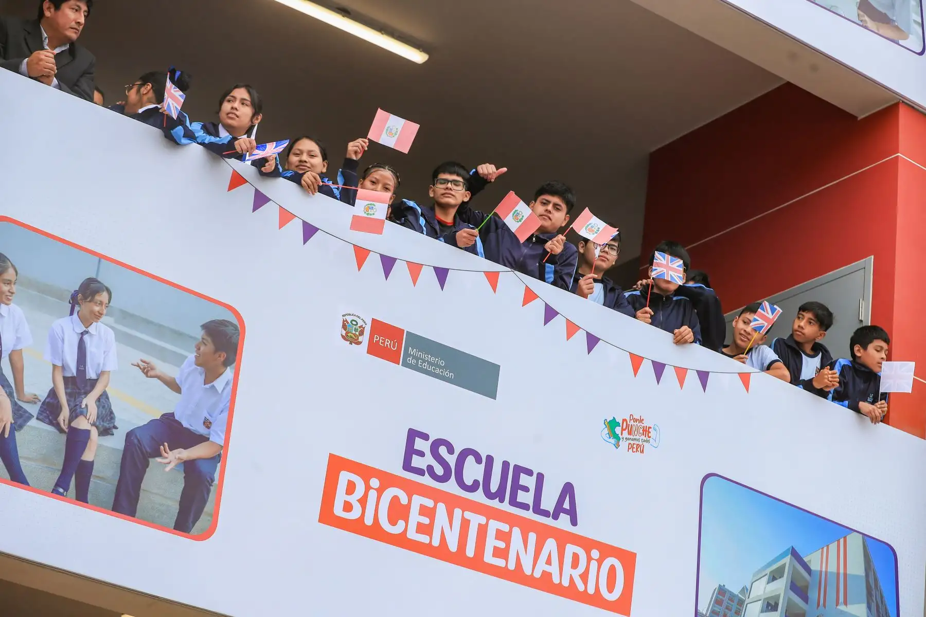 Inauguración Escuela Bicentenario I.E. N° 2028 “Peruano - Británico”. 
Foto: ANDINA/Prensa Presidencia