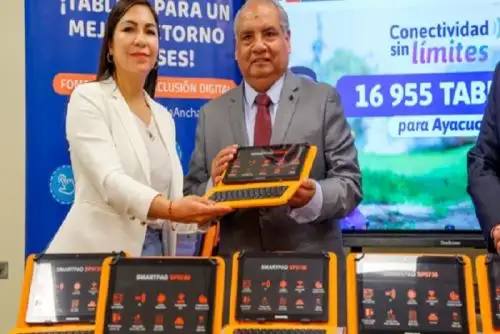La distribución de estas tabletas completa un total de 41,057 dispositivos entregados en el contexto de los proyectos de banda ancha.