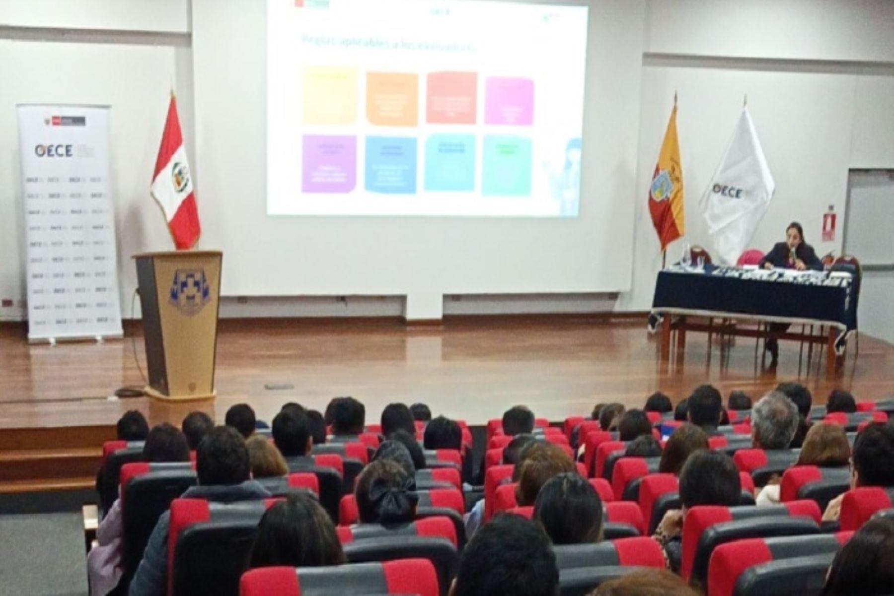 Para participar en las capacitaciones pueden inscribirse en el Aula Virtual del OECE https://aulavirtual.oece.gob.pe