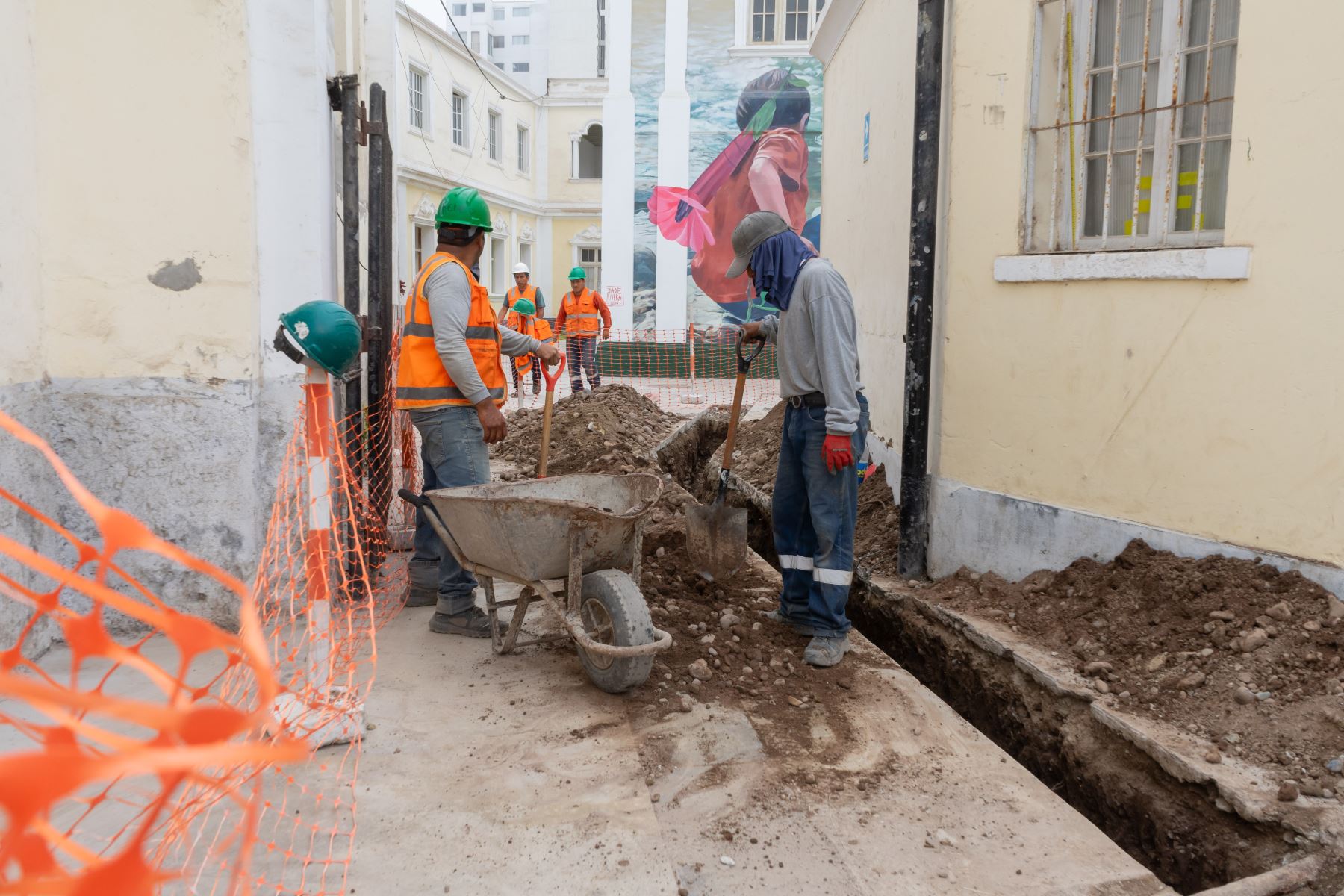 En el puericultorio Pérez Araníbar, las obras se ejecutan “con los más altos estándares técnicos”, expresó la Beneficencia. Foto: SBLM/Difusión.