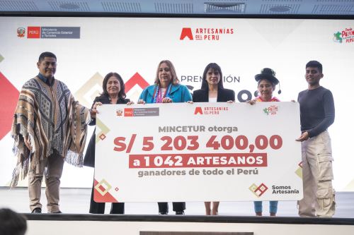 Artesanos recibieron subvención económica para fortalecer sus actividades culturales. ANDINA/Difusión