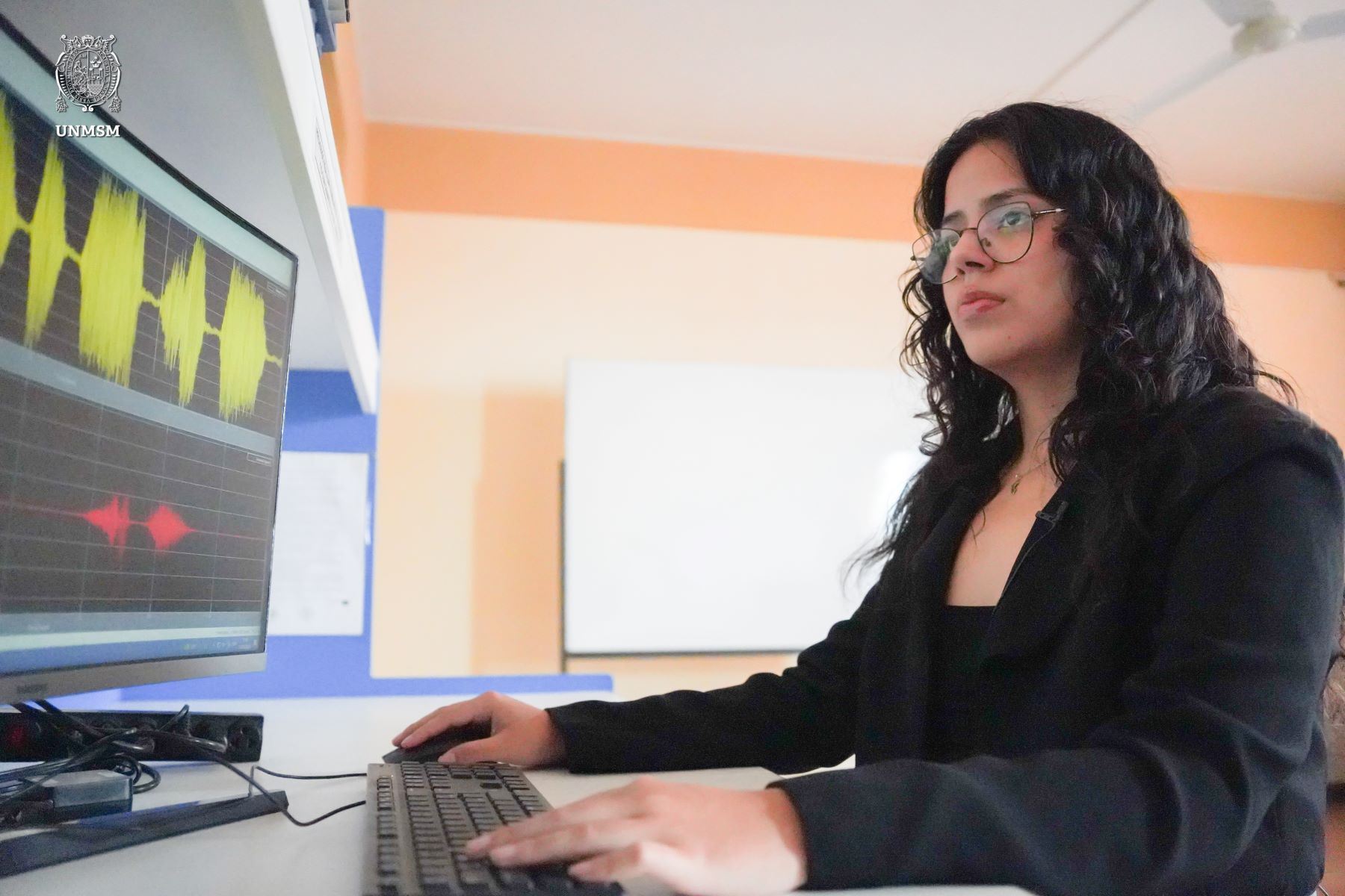 La Ingeniera biomédica de la Universidad Nacional Mayor de San Marcos (UNMSM), Nicole Caballero Canchanya, retornó a su alma mater, tras culminar satisfactoriamente sus estudios de maestría en Francia. Foto: ANDINA/Difusión