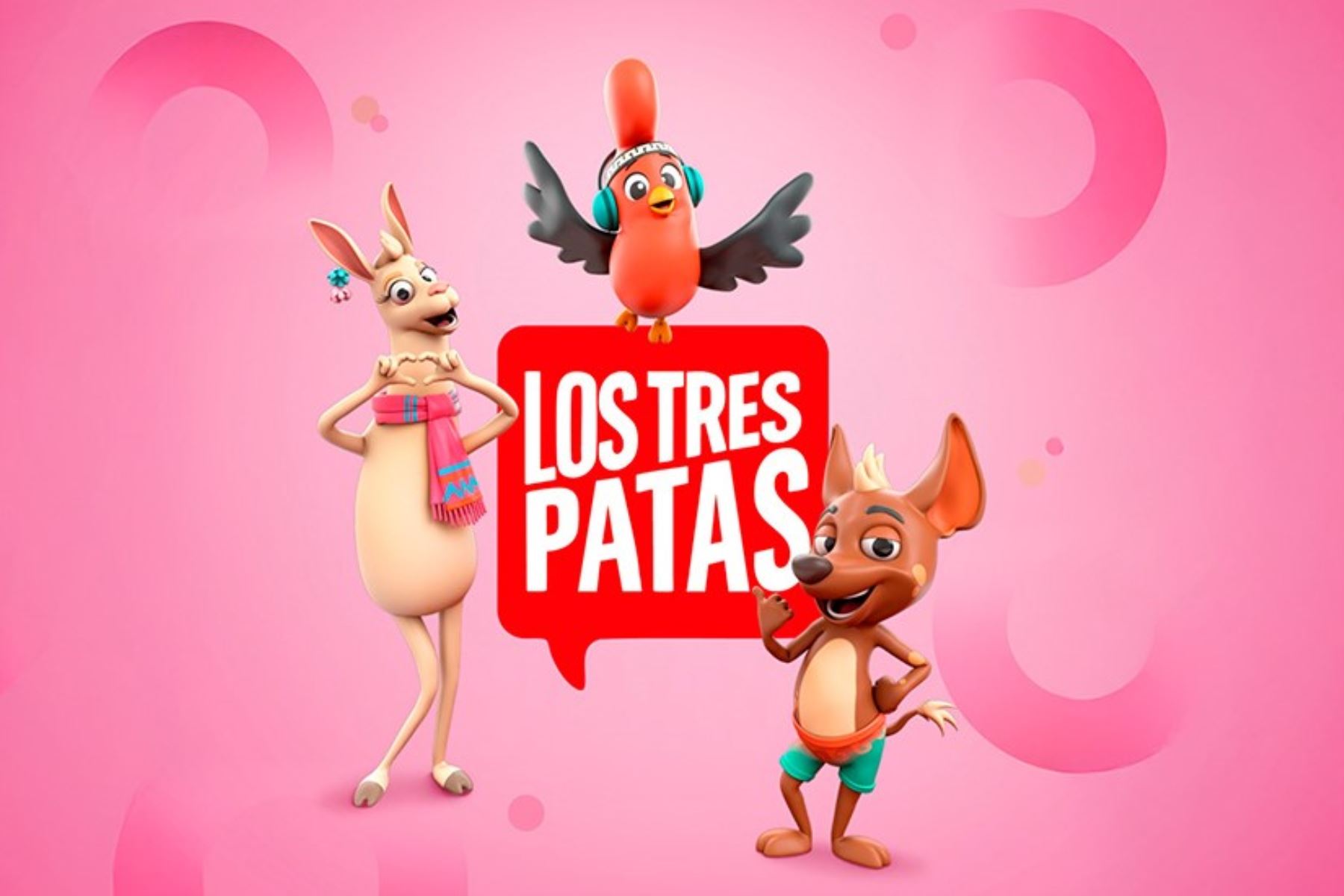 Ellos son Lamita (izq.), Tunki (cen.) y Tato (der.), tres patas que representan la diversidad del Perú. ¿Con cuál te identificas? Foto: Marca Perú