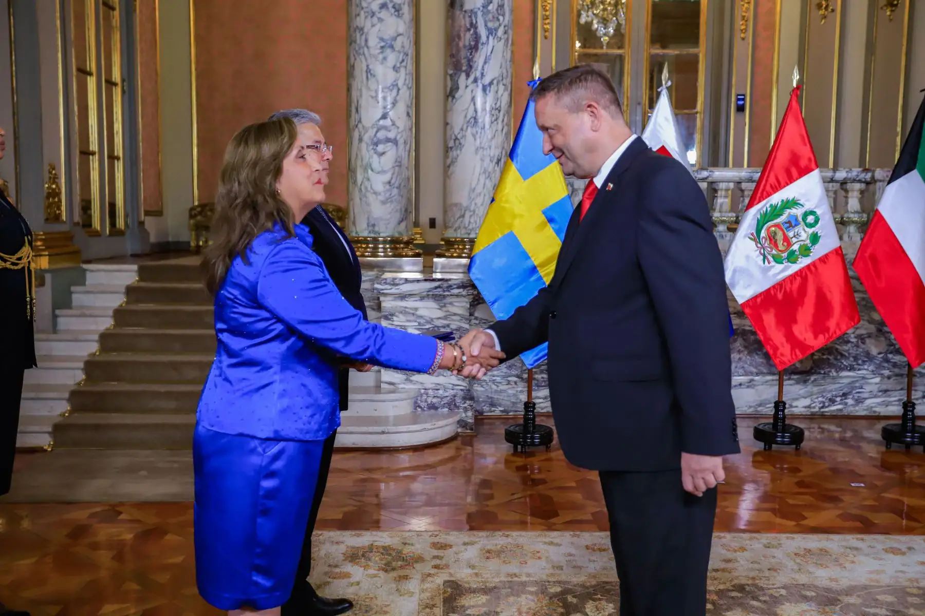 Ceremonia de Presentación de Cartas Credenciales Embajadores Residentes y Embajadores Concurrentes Bélgica, Guatemala, República Eslovaca, Kuwait, Suecia y Nepal. Foto: ANDINA/Prensa Presidencia
