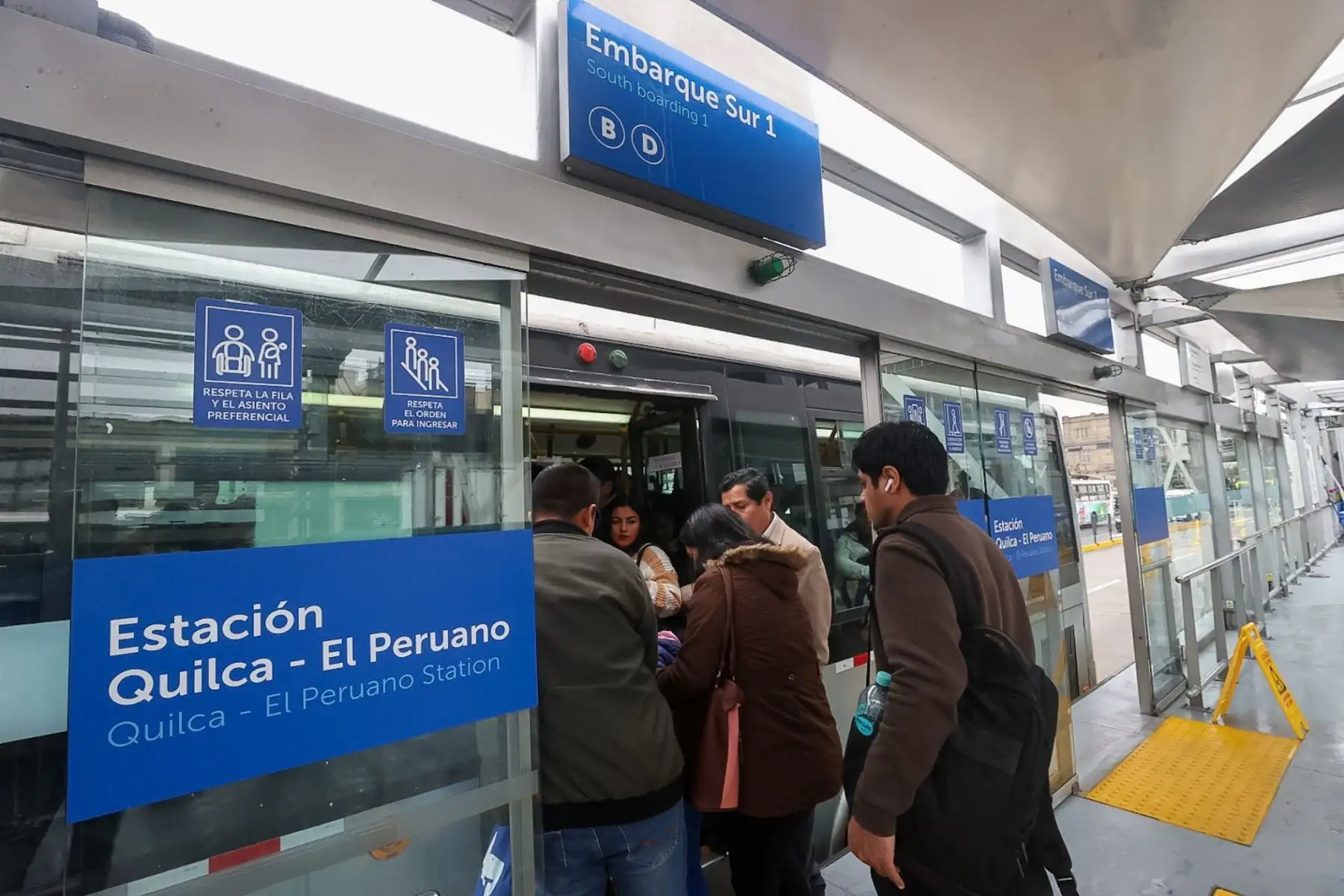 Estación Quilca - El Peruano del Metropolitano.

Foto: ANDINA/Juan Carlos Guzmán Negrini