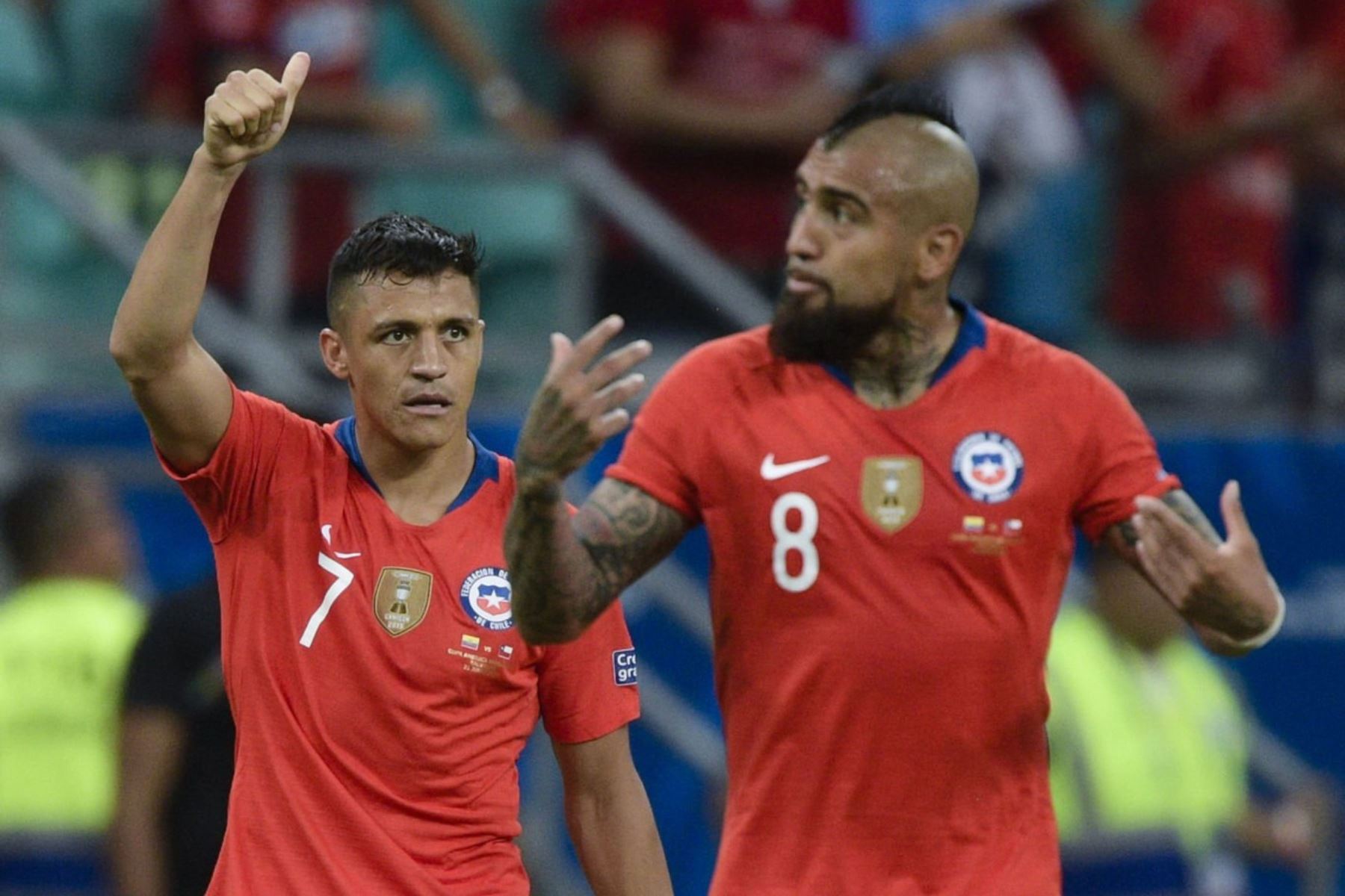 Alexis Sánchez y Arturo Vidal