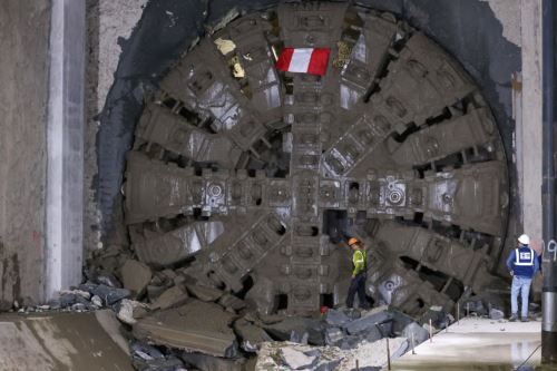 Con este avance, ya son 2 km de túnel construido en este Ramal, que tendrá 8 estaciones y se interconectará con la Línea 2 en la estación Carmen de la Legua. Foto: Difusión