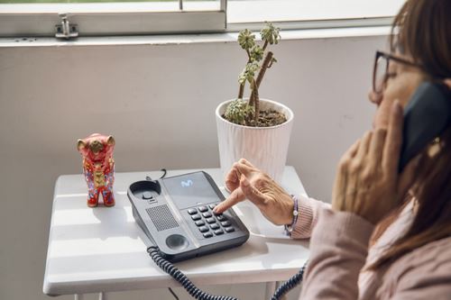 Telefonía fija.