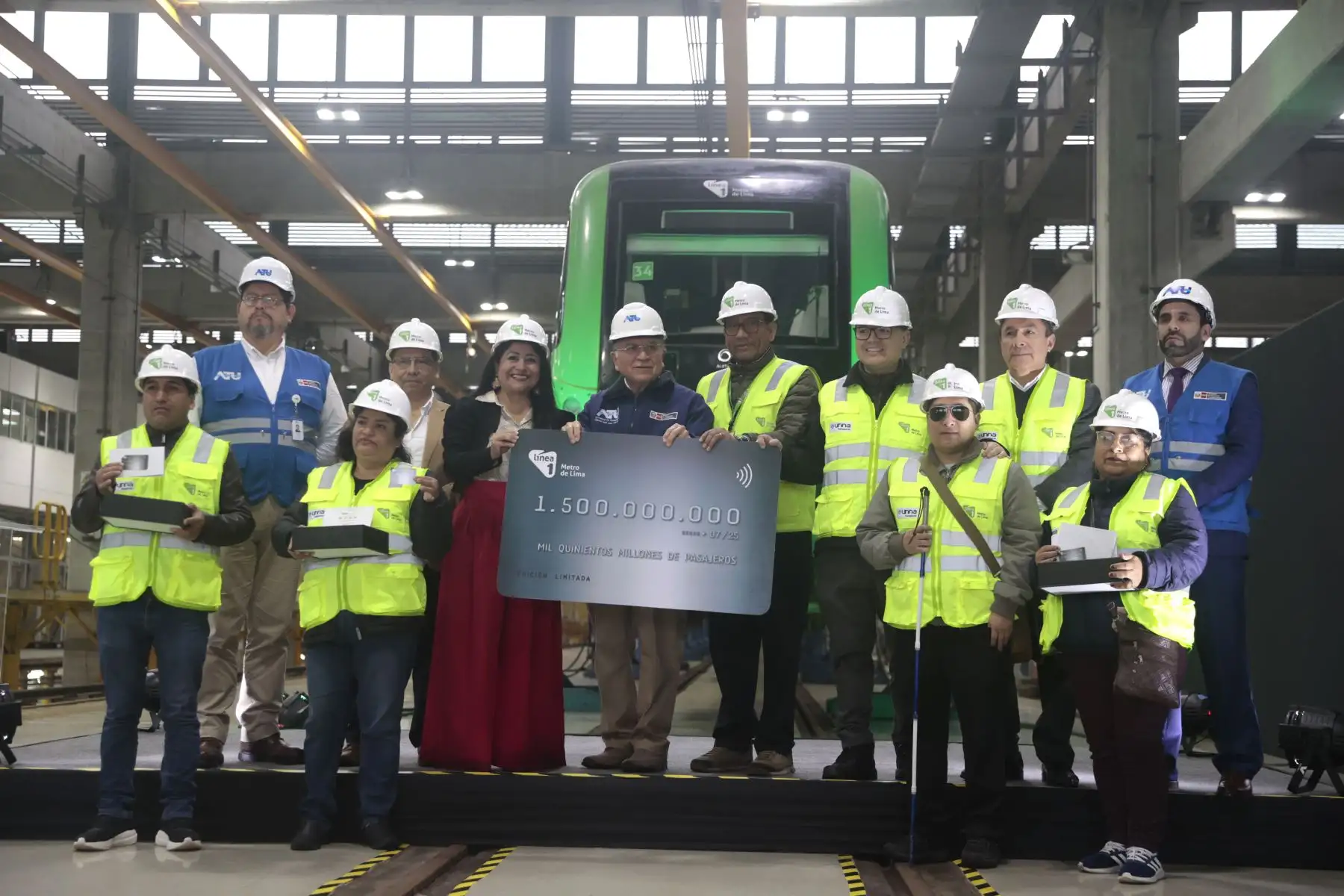 Ministerio de Transporte y Comunicaciones, informa sobre un hito histórico en el transporte de Lima. haber movilizado a 1500 millones de pasajeros en la Línea 1 del Metro de Lima y Callao.  Foto: ANDINA/Vidal Tarqui