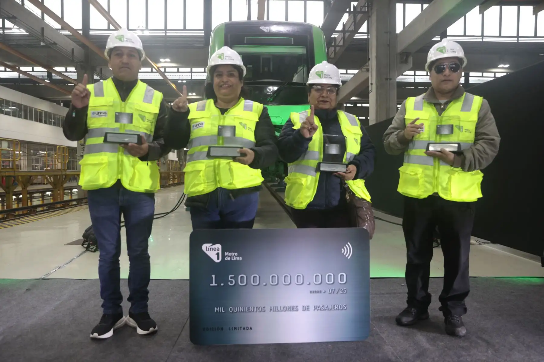 Ministerio de Transporte y Comunicaciones, informa sobre un hito histórico en el transporte de Lima. haber movilizado a 1500 millones de pasajeros en la Línea 1 del Metro de Lima y Callao. Foto: ANDINA/Vidal Tarqui
