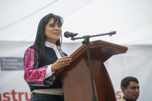 Ministra de Comercio Exterior y Turismo, Desilú León. ANDINA/Difusión