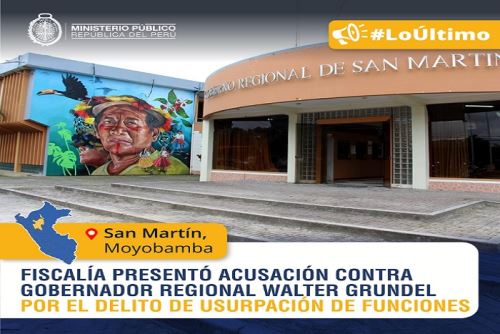 Autoridad regional habría encargado indebidamente a Juan Sánchez, en el cargo de procurador público del gobierno regional de San Martín, en adición a sus funciones principales como jefe de otra oficina regional.