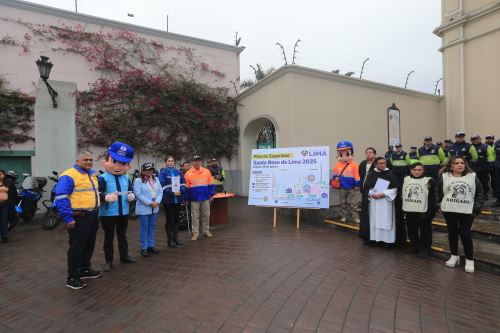 Santa Rosa de Lima: lanzan Plan de Seguridad por festividad del 30 de agosto