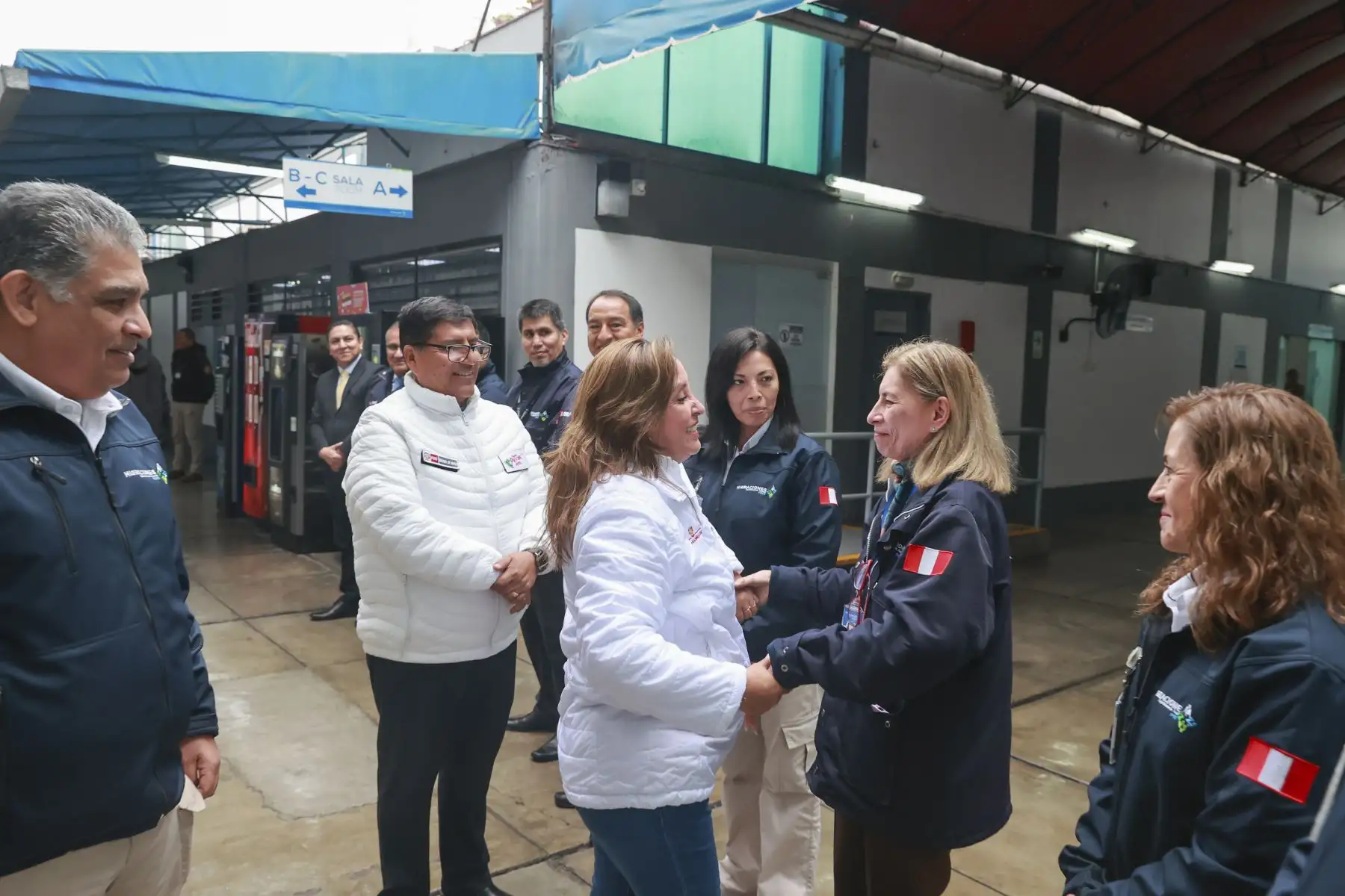 La presidenta Dina Boluarte, participa en la inauguración de la Central General de Monitoreo y Seguridad Migratoria en Breña. Foto: ANDINA/ Prensa Presidencia