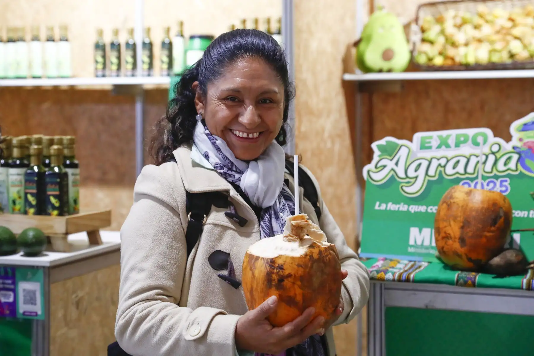 Desde el Campo Ferial de la Universidad Nacional Agraria La Molina, se inauguró la feria Expo Agraria 2025, organizada por el Ministerio de Agricultura y Riego, que se realiza del 29 al 31 de agosto, en la que más de 100 productores del interior del país ofrecen al público toda clase de productos agrícolas orgánicos y procesados, y una variada oferta gastronómica, entre otros atractivos. Foto: ANDINA/Daniel Bracamonte