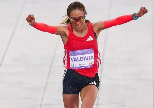 Thalía Valdivia quedó en el segundo lugar de la Maratón de la Ciudad de México