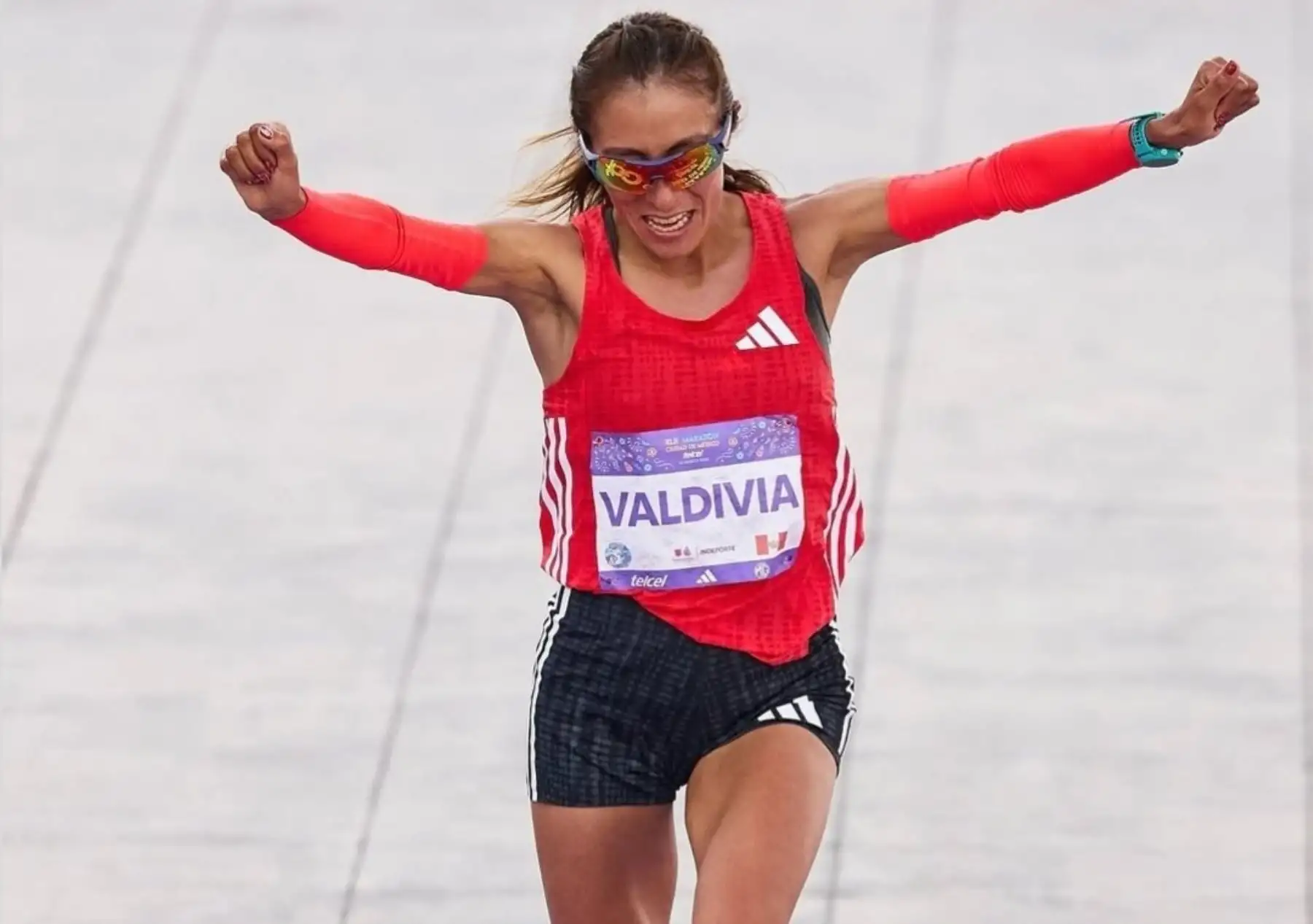 Thalía Valdivia quedó en el segundo lugar de la Maratón de la Ciudad de México