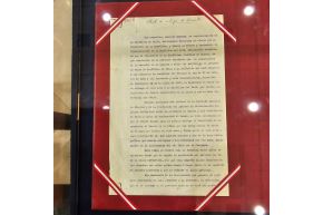 Acta original de entrega de la provincia de Tarata al Perú el 1 de setiembre de 1925 (Archivo Nacional de Tratados Juan Manuel Bákula Patiño). Foto: Cortesía Ricardo Moreau