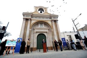 El Programa Municipal para la Recuperación del Centro Histórico de Lima (Prolima) culminó los trabajos de restauración y conservación de la fachada de la Iglesia Santo Cristo de las Maravillas, en Barrios Altos. Fotos: ANDINA