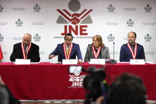 JNE brinda conferencia de prensa sobre hitos del cronograma de las Elecciones Generales 2026