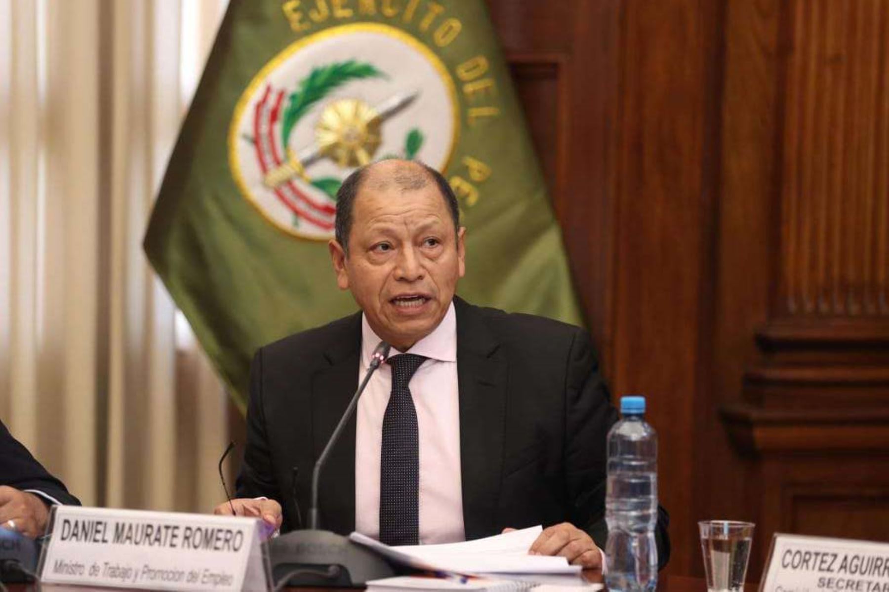 Ministro de Trabajo y Promoción del Empleo, Daniel Maurate Romero. ANDINA/Difusión