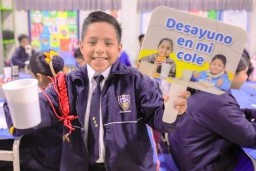 “Desayuno en mi cole”: 39 colegios más de Lima y Callao serán parte del piloto. Foto: ANDINA/Difusión.