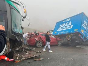 Al menos 12 personas heridas deja un choque múltiple protagonizado por 15 vehículos en la zona de la Variante de Pasamayo.