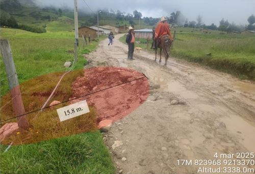 El Ingemmet informó sobre hundimiento de suelos en Celendín, en Cajamarca. Fotos: Ingemmet/ANDINA
