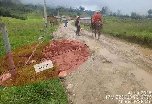 El Ingemmet informó sobre hundimiento de suelos en Celendín, en Cajamarca. Fotos: Ingemmet/ANDINA