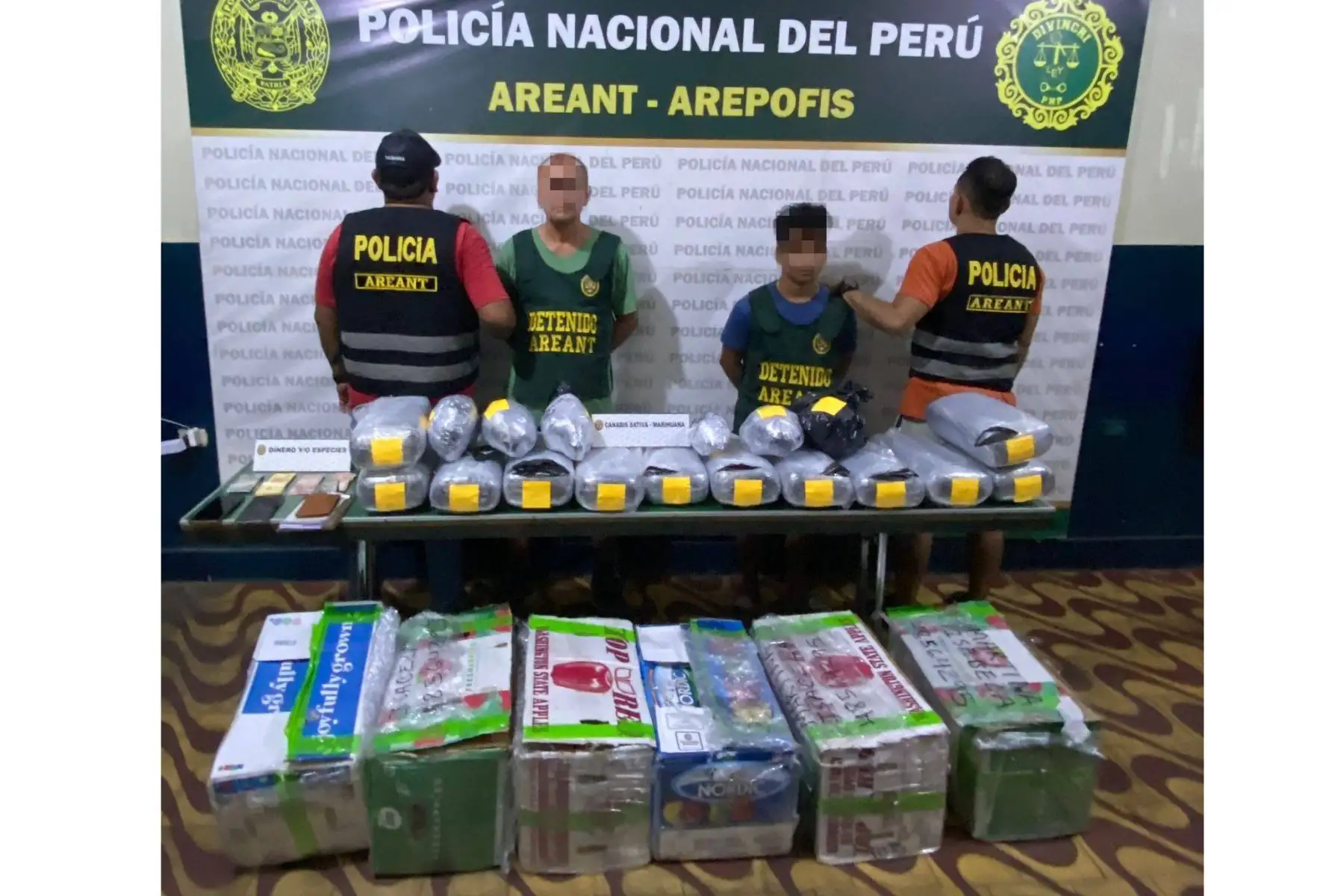 Ministerio del Interior destacó que la Policía Nacional desarticuló 40 bandas criminales en las últimas 24 horas. ANDINA/Difusión
