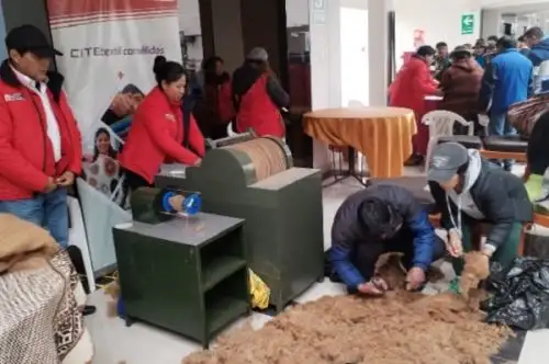 El Ministerio de la Producción, brindó asesoría técnica a los pequeños productores de Macusani en Puno. Foto: Cortesía.