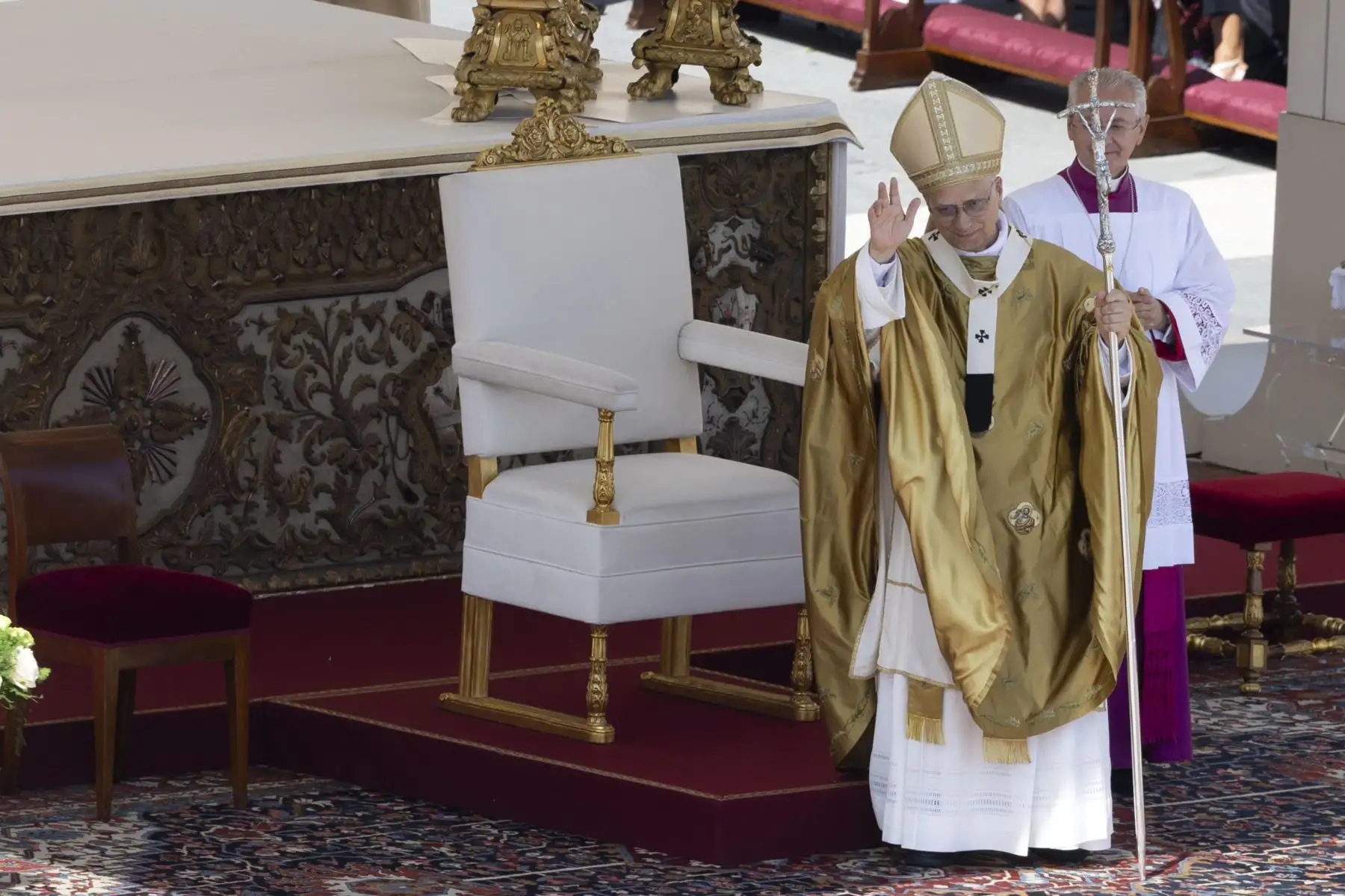 El Papa León XIV durante la ceremonia de canonización de Carlo Acutis y Piergiorgio Frassati en el Vaticano, el 7 de septiembre de 2025. Carlo Acutis, un adolescente italiano que murió en 2006, fue canonizado por el Papa, convirtiéndose en el primer santo millenial. Foto: EFE