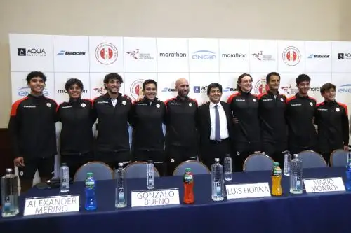 Presentan al Equipo Peruano de Copa Davis que enfrentará a Portugal en Lima