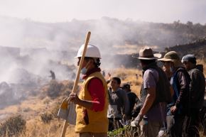 El último viernes se inició un incendio forestal en el sector Huambo del distrito de Cotahuasi, en la provincia arequipeña de La Unión.