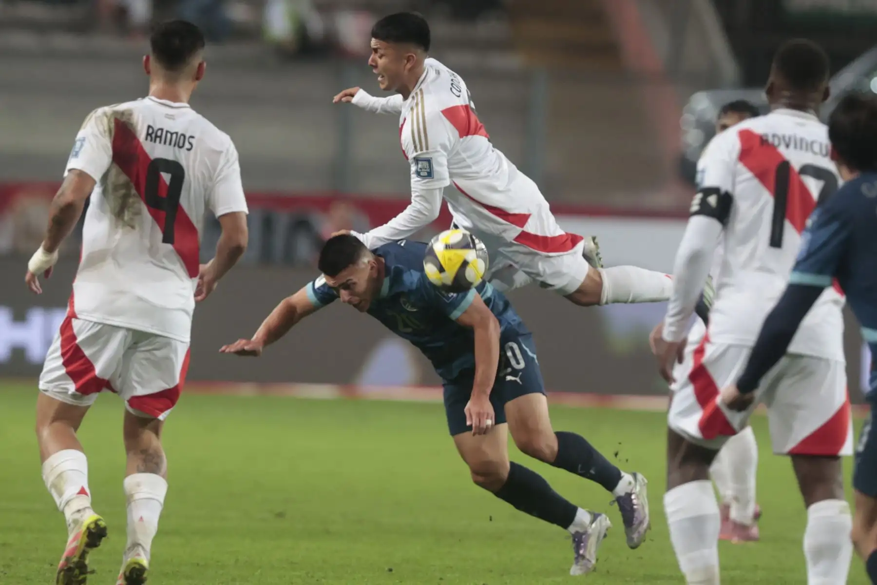 Partido de clasificación sudamericana para la Copa Mundial de la FIFA 2026 entre Perú y Paraguay en el estadio Nacional de Lima el 9 de septiembre de 2025. Foto: ANDINA/Vidal Tarqui