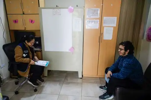 Momento de atención en el Centro de Salud Mental Comunitario de Jesús María. Foto:  ANDINA
